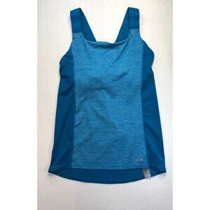 Champion Turquoise Duo-Dry Tank Top Womans Large Built in Bra
